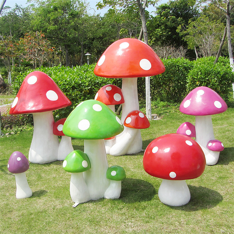 玻璃钢蘑菇雕塑