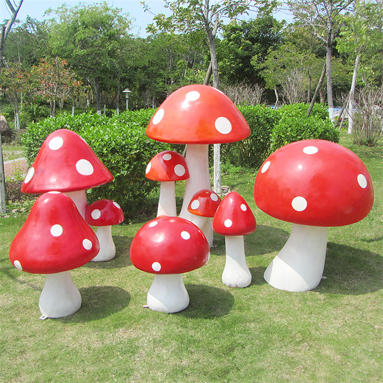 玻璃钢蘑菇雕塑